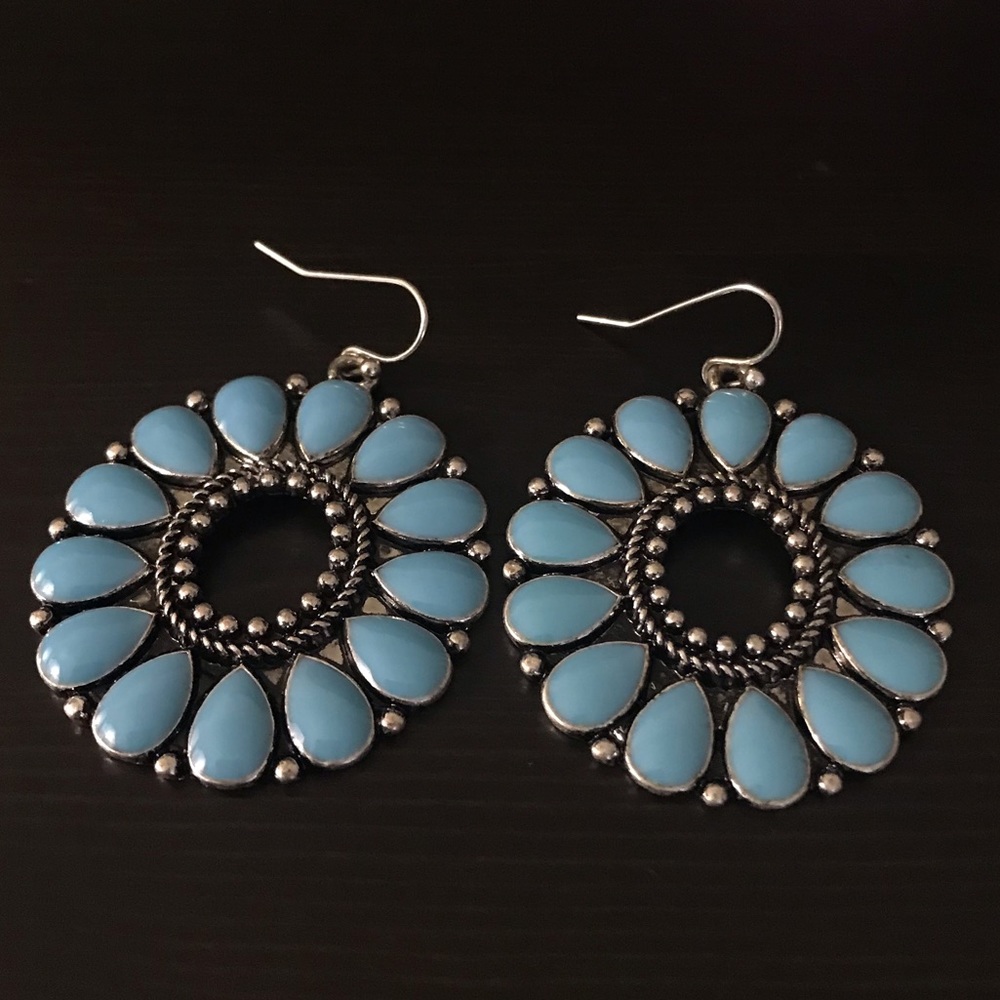 Western Concho Style Earrings